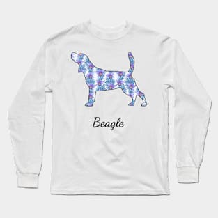 Beagle Mom Tropical Long Sleeve T-Shirt